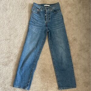 Levi’s ribcage straight ankle jeans